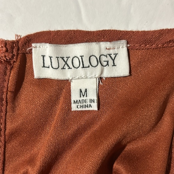 Luxology Women’s Embroidered Lace Tank Calf Length Dress Boho Size Medium - Picture 3 of 10